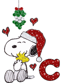 Snoopy-Under-Mistletoe-Alpha-by-iRiS-C.gif