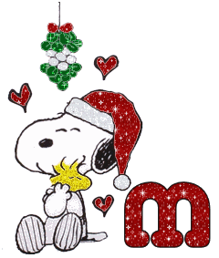 Snoopy-Under-Mistletoe-Alpha-by-iRiS-M.gif