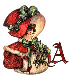 Vintage-Lady-With-Christmas-Muff-Alpha-by-iRiS-A.gif