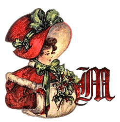 Vintage-Lady-With-Christmas-Muff-Alpha-by-iRiS-M.gif