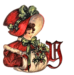 Vintage-Lady-With-Christmas-Muff-Alpha-by-iRiS-Y.gif
